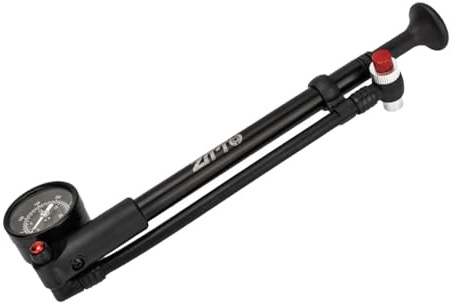 QUXVUIS Bicycle Front Fork Rear Shock Pump With Gauge High Pressure Shock Pump Easy Pressure Monitoring And Control Mountain Bike Fork 300 PSI T Handle