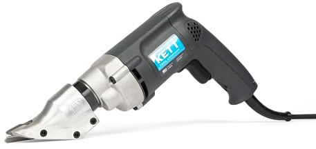 Kett KD-400 18-Gauge Double Cut Shear, 2500 RPM, A-2 steel blades, Metal Cutter Tool, Electric Shears, For Metal Fabricators, Automotive, HVAC