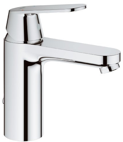 Grohe Eurosmart Cosmopolitan Badarmatur - Waschtischarmatur versenkbarer Kette, 23326000 Chrom mittlerer Auslauf 168 mm