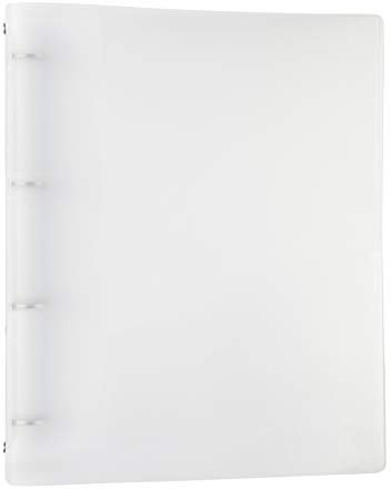 Idena 10041 - Ringbuch A4, 4 Ringe, aus PP/Kunststoff, tansparent, 1 Stück