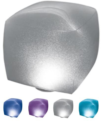 Intex 28694 - Lámpara LED flotante para piscinas & forma de Cubo 23 x 23 x 22 cm