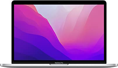 Apple 2022 MacBook Pro Laptop mit M2 Chip: 13 Retina Display, 8GB RAM, 256 GB SSD Speicher, Touch Bar, beleuchtete Tastatur, FaceTime HD Kamera. Kompatibel mit iPhone/iPad; Silber 