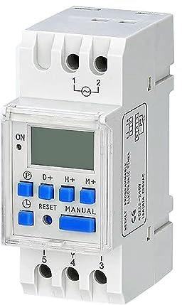 LAZY COOK Programmeur électrique numérique, commutateur relais temporel programmable hebdomadaire de puissance LCD THC15A 220V 16A