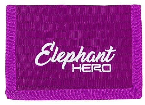 Elephant Geldbörse Kinder Portemonnaie Hero Signature Wallet Schlüsselkette Börse Mädchen Jungen Ausweishülle Geldbeutel Schülerbörse Purse (Wild Berry 12998 (Violett Lila))