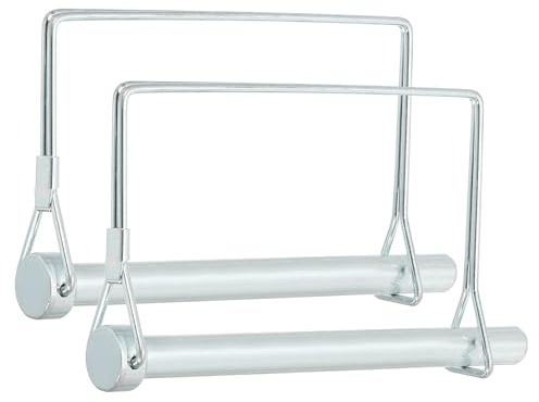 PATIKIL Trailer Coupler Pin 2/5x3-1/8x2.2(D*L*IW) Wire Lock Pin 4Pcs | Square Shaft Locking Pins,Safety PTO Hitch Pin for Farm Trailer,Tractor,Truck,Boat Towing(10x80x56mm)