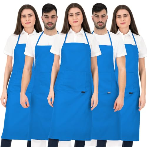 PALLTEX BORAGO - Grembiule da cucina per uomo e donna, grembiule da lavoro per cucine, ideale per cucinare, creare, dipingere, cuocere e per lavori manuali, conforme EN ISO 13688, Taglia unica