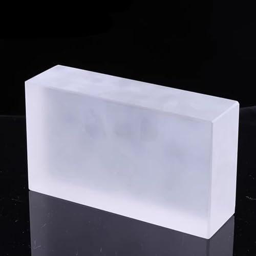 Blocchi di vetro trasparente 19,8 x 9,9 x 4,8 cm, mattoni decorativi solidi per divisori, pareti divisorie architettoniche, ideali per la decorazione di casa, bar, hotel