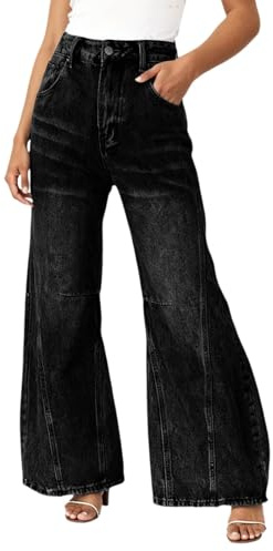 Jeans Mujer Ropa Pantalones Cargo Vaqueros Talla Grande Rectos De Anchos Vintage Elasticos Y2K Tallas Grandes Casual Baile Urbano