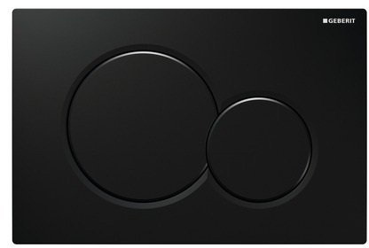 Geberit 115.770.DW Gloss Jet Black Sigma Dual Flush Plate for UP300
