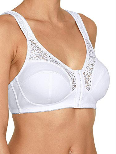 Speidel Soft-BH Damen mit geradem Rücken Entlastungsträger, Verstellbar hinten Weiß 90D