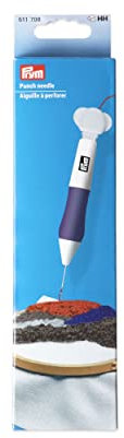 Prym 611708 Punch needle, weiß/pflaumenblau