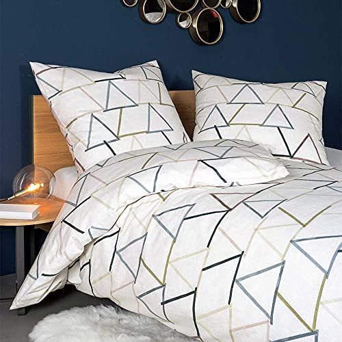 Janine Original Bettwäsche für vollendeten Schlafgenuss in Premiumqualität (Frieso, Einzelbett Komfortlänge 140 x 220 cm)