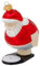 Krebs Glas Lauscha - Weihnachtsdekoration/Christbaumschmuck aus Glas - Weihnachtsbaumanhänger - Motiv: Weihnachtsmann auf Waage - Größe: ca. 11 cm
