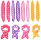 Oruola Lot de 8 rouleaux de coussin pour cheveux, 20,5 x 3,5 cm, rouleau en éponge douce pour cheveux longs, courts, épais ou fins (4 couleurs)