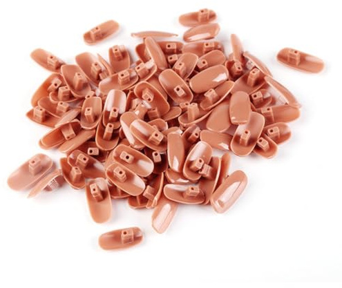 WEKADRIN Lot De 200 Conseils Pour Faux Ongles Taille Moyenne En Plastique Solide Pour Entraînement Nail Art Débutants Usage Professionnel Et Domestique