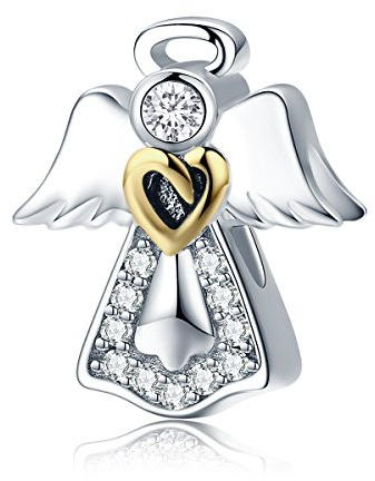 925 Sterling Silber Schutzengel Charm für Pandora Armbänder
