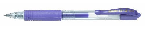 Pilot G207 Retractable Gel Rollerball 0.7 mm Tip (Box of 12) - Metallic Violet