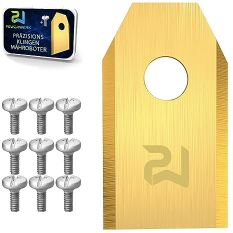 RASENFREUND TITAN Messer Klingen LONGLIFE geeignet für alle Husqvarna Automower / Gardena Mähroboter/passen u.a.für 105, 310, 315, 320, 420, 430x, r40i uvm - (3g - 0,75mm) + 30 Schrauben, 30 Stück