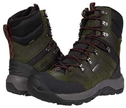 KEEN Botas de nieve Revel 4 High Polar para hombre, Alfombra roja magnética, 40 EU