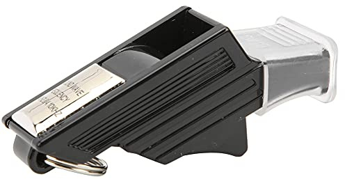 Akozon Silbatos, 40 Sonik, Mejor Silbato de árbitro, 40 Silbato, S Baloncesto Entrenamiento Deportivo Árbitro Silbato Camping Supervivencia Emergencia Salvavidas W (Negro Plata)