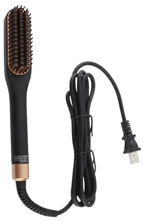 Beard Straightener, Heated Hair Straightening Brush with with 3 Adjustable Temps, Electric Beard Straightening Comb, Beard Comb, Multifunctional Beard Straightener Brush Unique Gifts for Men Women