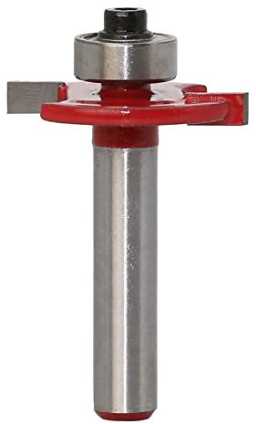 Saipor 8 mm Tige Fraise en Rainure Fraise de Defonceuse a Bois Fraise Droite à Rainurer T Forme Routeur Bits pour le Travail du Bois Outil de Menuiserie, Diamètre 30mm