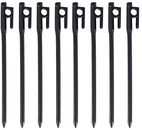 Sosoport 8st Heringe Befestigung Von Erdnägeln Strandzelt Metallstifte Outdoor-Zelt Befestigungsnägel Für Markisenseile Tipi Zeltzubehör Zeltboden Camping Zelt Draussen Nagel Gusseisen