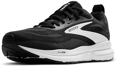 Brooks Men’s Trace 4 Neutral Running Shoe - Black/Grey/White - 12.5 Medium