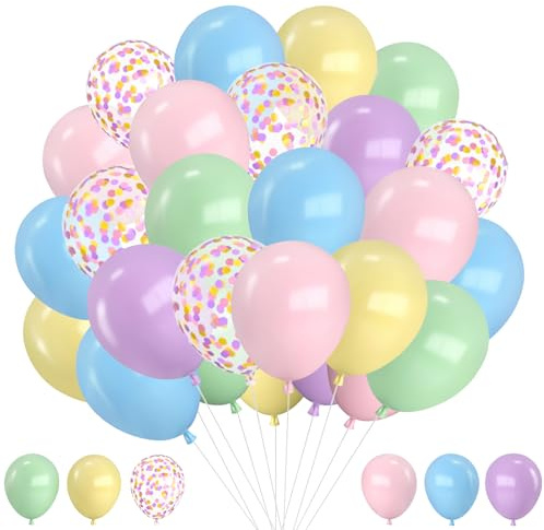 Ballonger pastell, 30 st ballonger rosa, regnbågsballonger, girlang, pastellfärger, heliumballonger, färgglada, rosa ballong för ballong, girlang