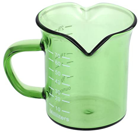 Garneck Tazza Da Caffè e Tè in Vetro Bicchiere Da Caffè Misurino Da Cucina Per Panna Zucchero Aceto Liquidi Vari