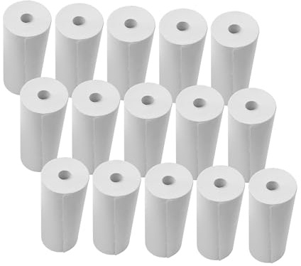 Rengue Termopappersrullar, Ren Trämassa Kvittopapper 80 X 30 Mm, Slät Vitt Klartryck Lågt Damm för Stormarknad Restaurang Retail POS-skrivare Kassaregister (15 rullar)