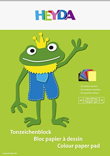 Heyda Tonpapierblock A4 130g 10Bl