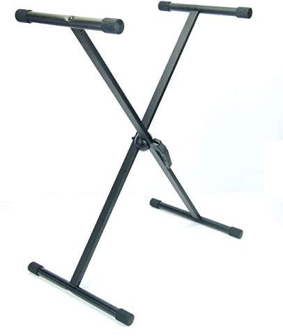 Paccs HDF002 Keyboardstaender Schwarz mit Schnellverschluss