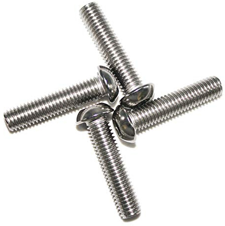 Viti a testa bombata in acciaio inox A2 V2A, M8 x 35,10 pezzi, vite a testa semicircolare piatta ISO 7380