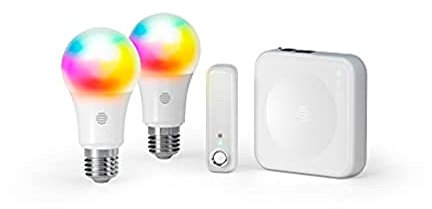 Hive 852001 Smart Lighting EUK-2x Dimmable B22 & Motion Sensor with Hub, White