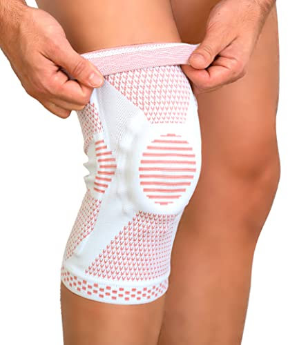 Genouillère unisexe pour ménisque et ligament. Genouillère sportive de compression avec coussinets en gel de rotule. Genouillère avec stabilisateurs latéraux. Genouillère de qualité médicale Ligament