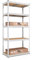 baudim - 200x100x60cm Schwerlastregal/Steckregal mit 5 Böden und 175kg Tragkraft, Metallregal, Garagenregal oder Lagerregal, Kellerregal/Abstelraum, Werkstattregal Metall