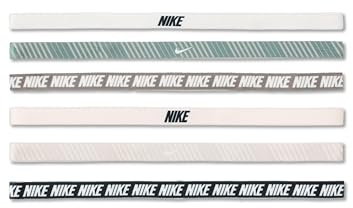 Nike Flex Classic 6PK Printed Fascia per capelli da donna Light Soft Pink/Light Army/White One Size