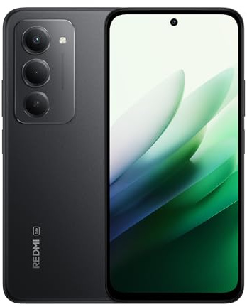 Xiaomi Redmi 15 5G Smartphone 8GB+256GB, Massive 7000mAH Battery, 144Hz 6.9 FHD Display, Quad-curved Design, 50MP AI Dual Camera, 33W Fast Charging Midnight Black (2 Years Warranty+No In-box Charger)
