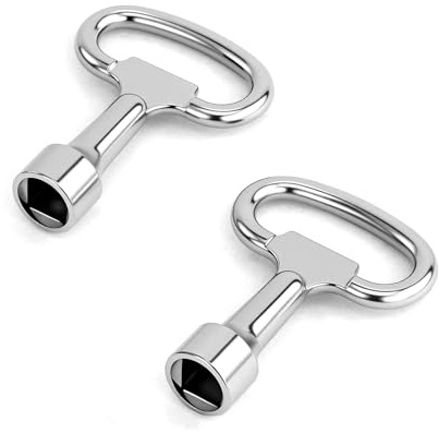 2 chiavi quadrate, chiavi quadrate, rubinetto angolare, per esterni, per lo sfiato del riscaldamento, chiave universale
