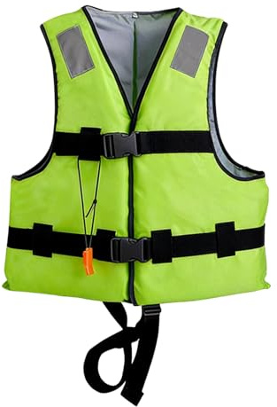 Swim Vest Unisex Swim Jackets with Safety Strap and Whistle Reflective Strips Waterproof Waistcoat Gilet Swimsuit for Pool Summer Kayaking Beach Play Snorkeling Holiday