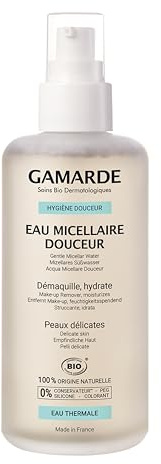 Gamarde Gentle Micellar Water, Cleanser and Make-Up Remover for Sensitive and Reactive Skin 200 ml