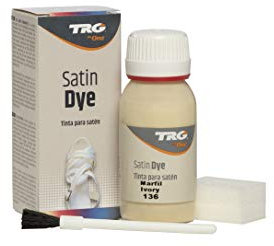 TRG The One Satin Dye, Tinta satinada para zapatos, Blanco (136 Marfil), 50 ml