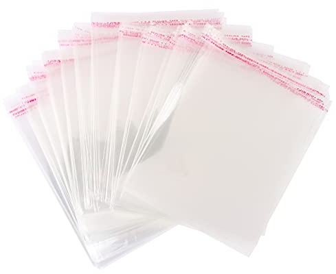 Lyaor 300 Piezas Bolsas de Celofán Transparentes 13x15cm OPP Bolsa Autoadhesiva Bolsa Plastico de Regalo Bolsa Embalaje Transparente para Galletas Dulces Chocolate Caramelo Bocadillos Velas Caseras