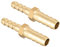 QUARKZMAN 8mm a 6mm Diámetro Recto Latón Espiga Manguera Montaje Reductor x 2uds Recto Conector Adaptador para Manguera Conexión, Conector de Lengüeta de Latón [Dorado Tono]