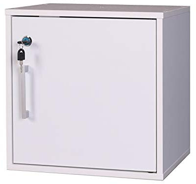 Zimmersafe Malin Weiß Möbeltresor mit Schlüssel HTI living