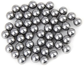 Partuto 50 Pcs Replacing Parts 6mm Diameter Bike Bicyle Steel Ball Bearing Replacement