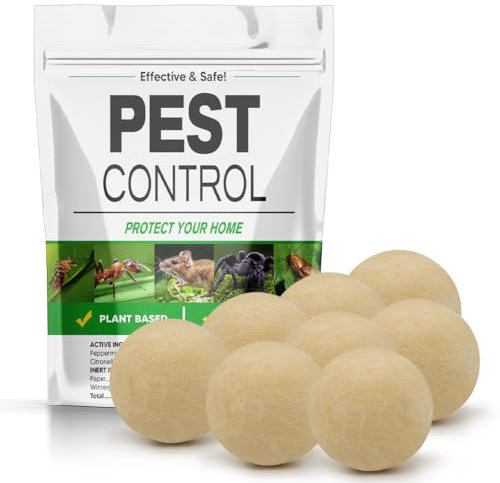 MQTIODIU Pest Repellent, Rat Repellent, Mouse Repellent, Rodent Repellent, Mice Deterrent Indoor/Outdoor, Repel Rats, Roach, Ant, Spider & Mosquito, Better Than Ultrasonic Rodent Control-8P