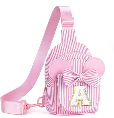 QLOVEA 2 3 4 5 6 Year Old Girl Birthday Gift for Girls Sling Bag, Pink A