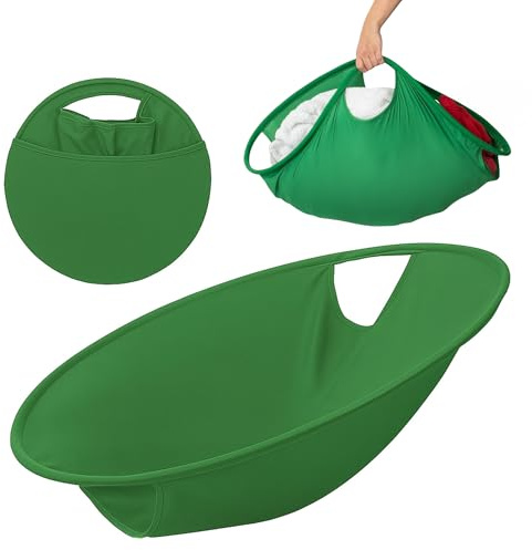 Cesta plegable colada |Diseño Compacto, Resistente, borde suave y Agarre Ergonómico|Ideal para mover la colada y lavandería | Barreño plegable, Laundry basket, cesto ropa, palangana, balde (XL (66cm))